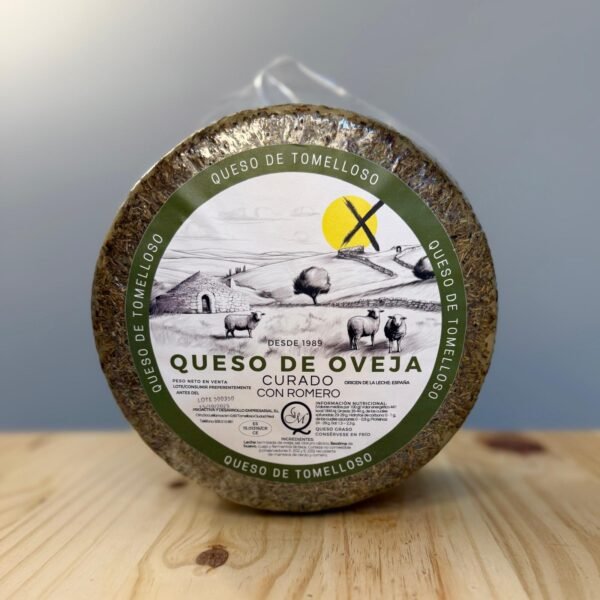 Queso de oveja manchega curado con romero