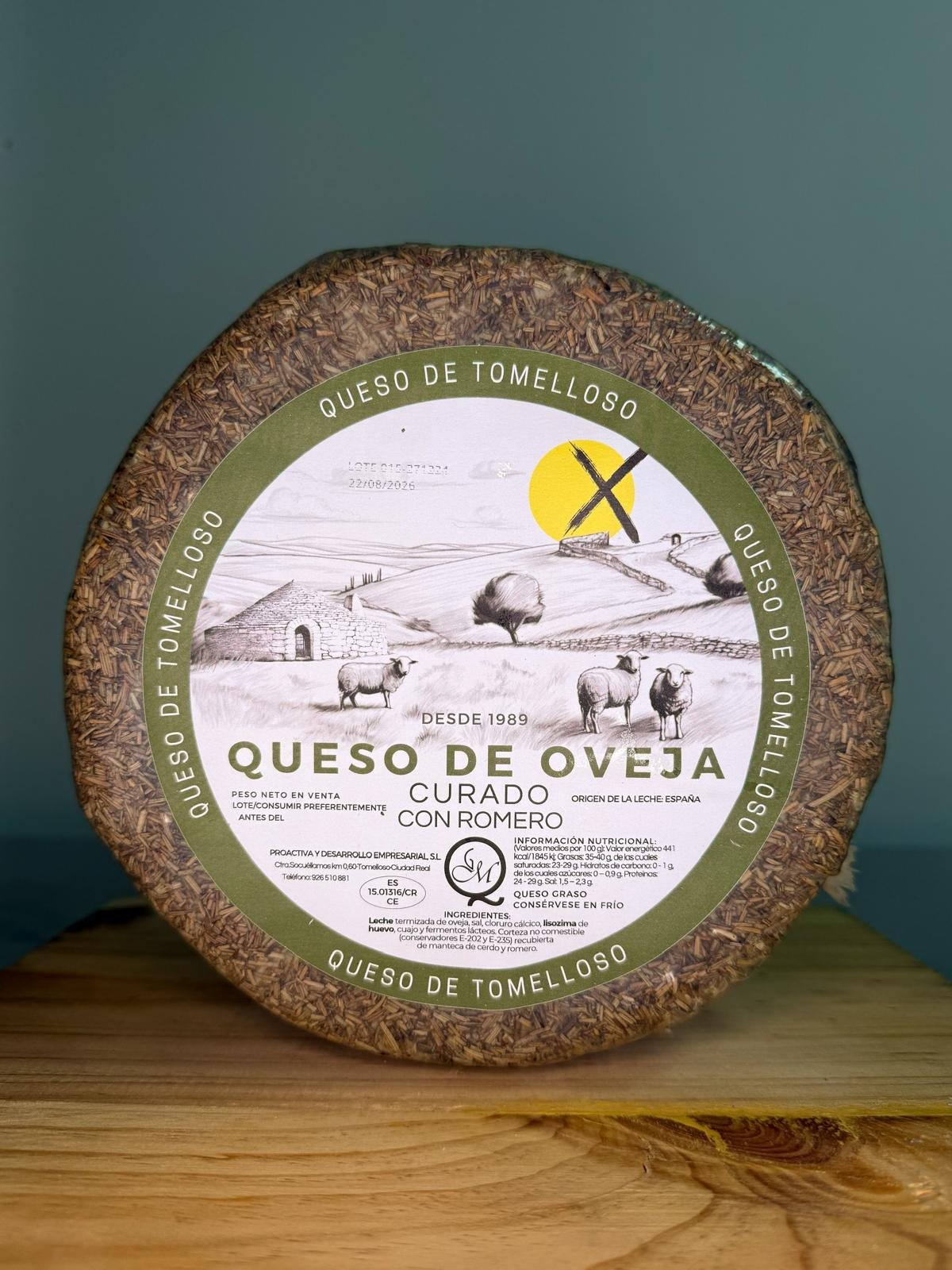 Queso de Oveja Curado con Romero