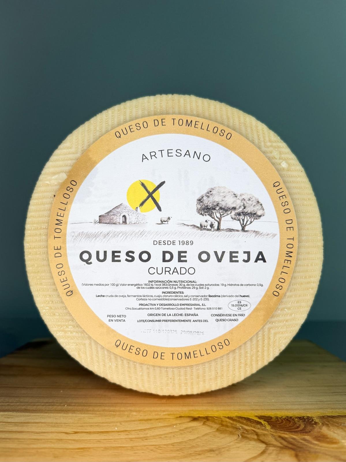 Queso de tomelloso curado